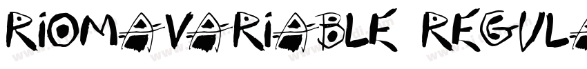 RiomaVariable Regula字体转换